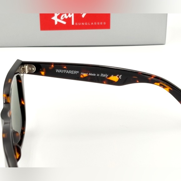 Ray-Ban Wayfarer Sunglasses 54-18-150 Original Classic Tortoise Green RB2140 - Picture 10 of 16